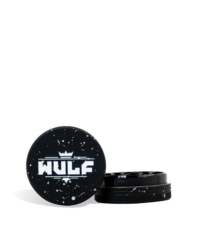 Black White Wulf Mods 2pc 50mm Spatter Grinder on white background