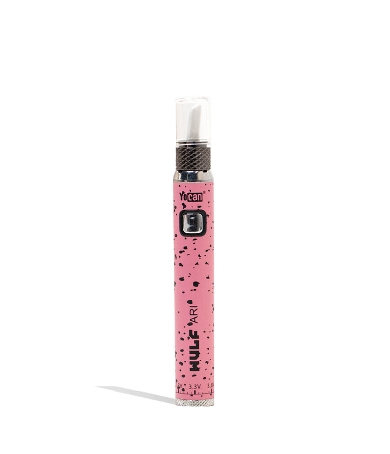 Pink Black Spatter Wulf Mods ARI Hot Knife Front View on White Background