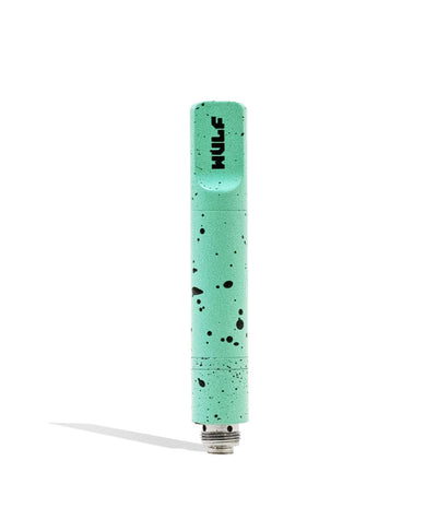 Teal Black Spatter Wulf Mods Concentrate Tank Front View on White Background