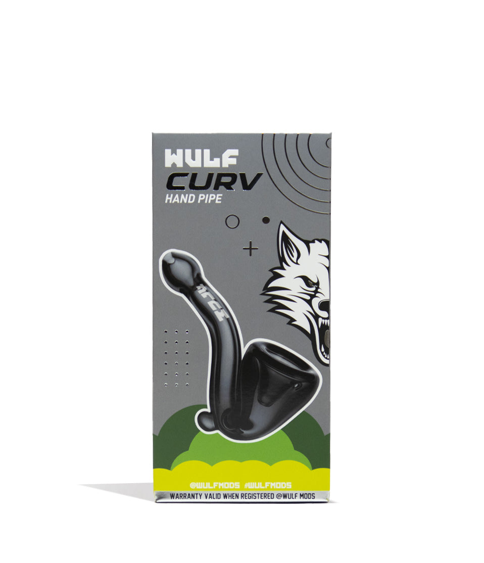 Smoke Wulf Mods Curv Hand Pipe Angle View on White Background