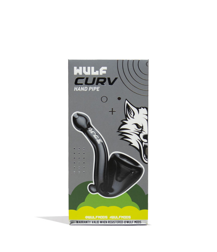 Smoke Wulf Mods Curv Hand Pipe Angle View on White Background