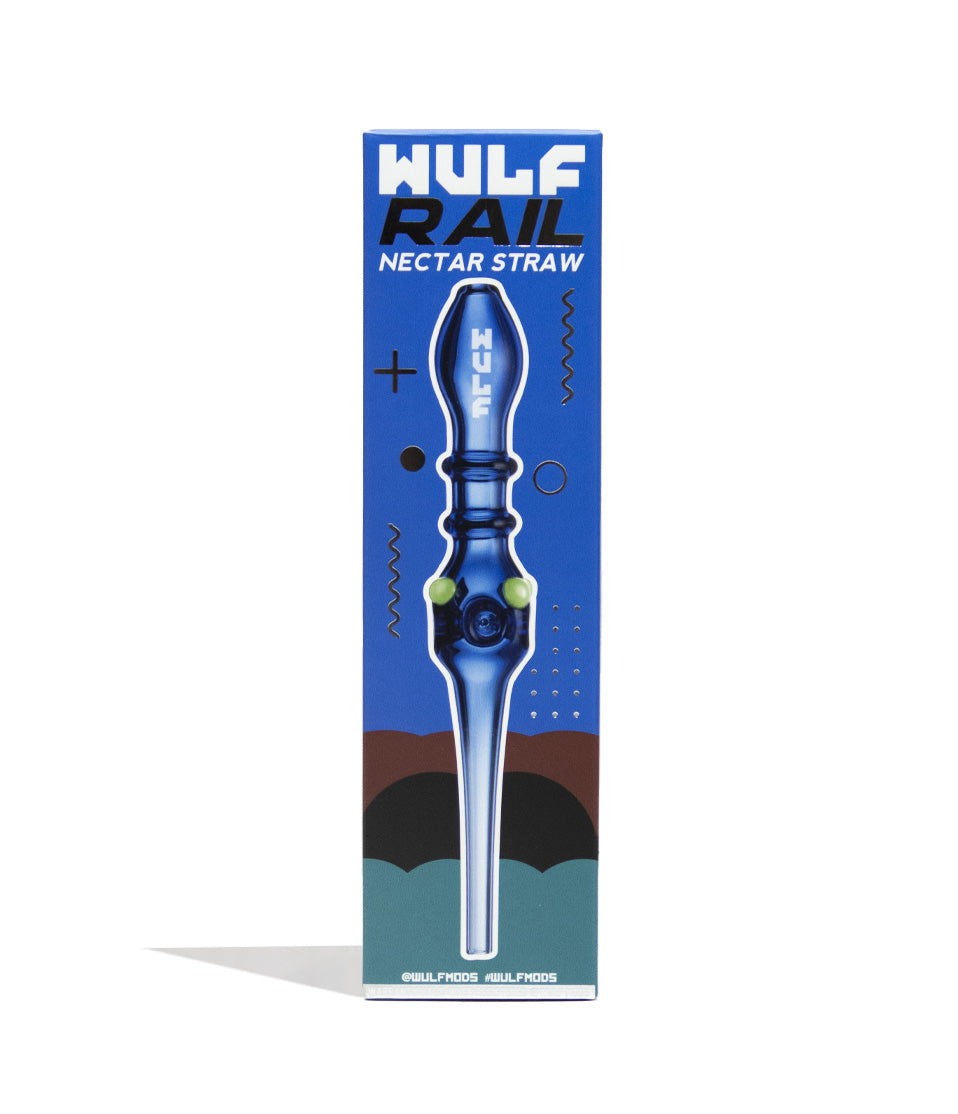 Blue Wulf Mods Rail Nectar Straw Packaging Front View on White Background