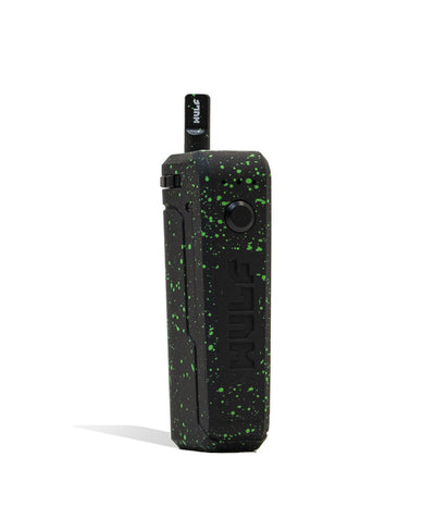Black Green Spatter Wulf Mods UNI Max Concentrate Kit Vaporizer With Tank Front View on White Background