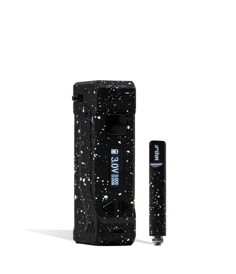 Black White Spatter Wulf Mods UNI Pro Max Concentrate Kit Front View on White Background