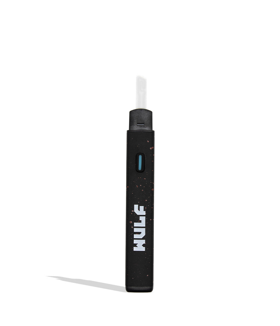 WULF Slyce black red spatter hot knife dab tool with cap off on white background