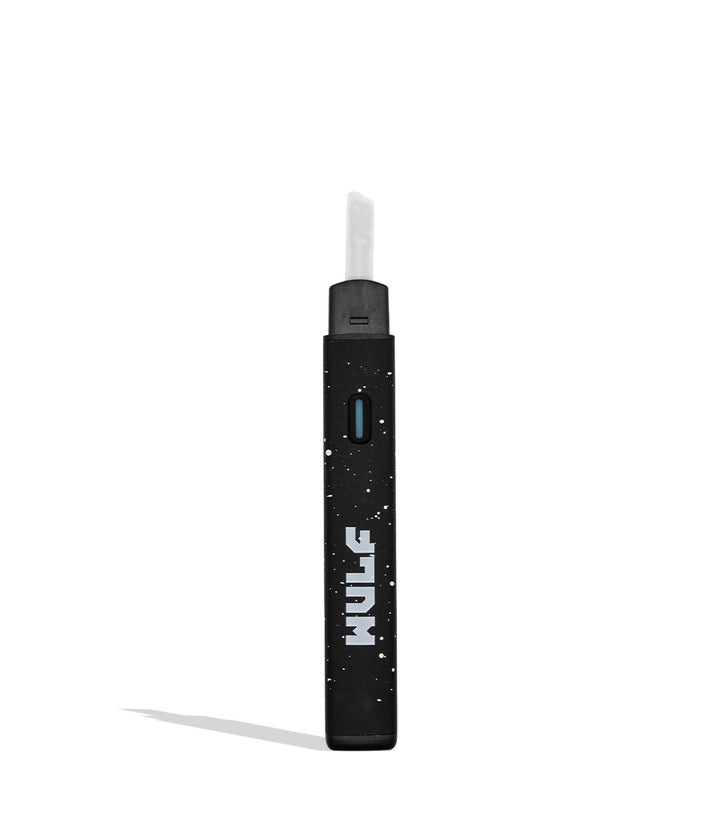WULF Slyce black white spatter hot knife dab tool with cap off on white background