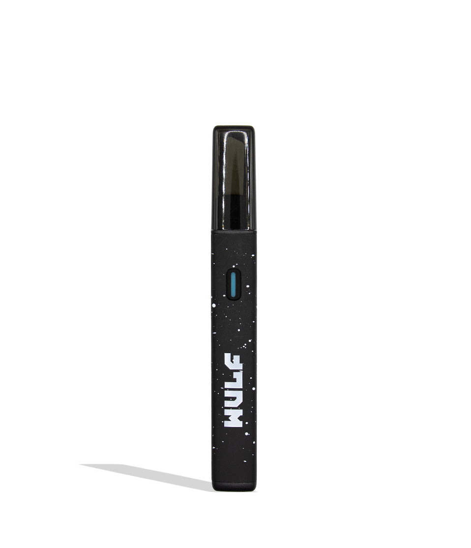 Wulf Slyce hot knife dab tool in tblack white spatter on white background