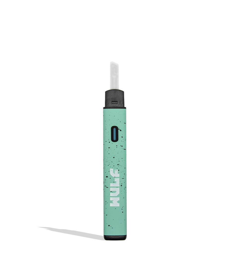 WULF Slyce teal black spatter hot knife dab tool with cap off on white background