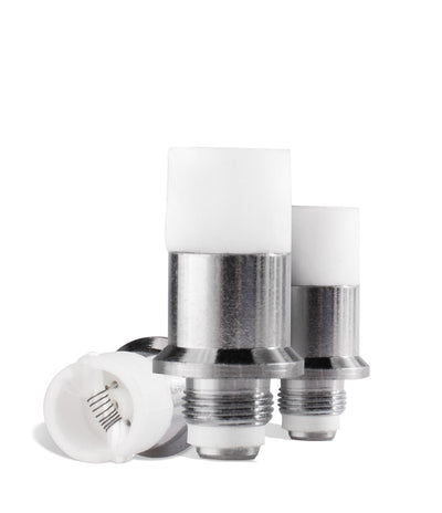 Wulf Mods Ceramic Replacement Atomizers 3pk Front View on White Background