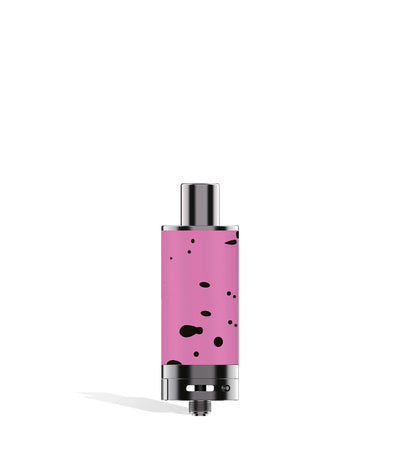Pink Black Spatter Wulf Mods Evolve Plus XL Duo Dry Atomizer on White Background
