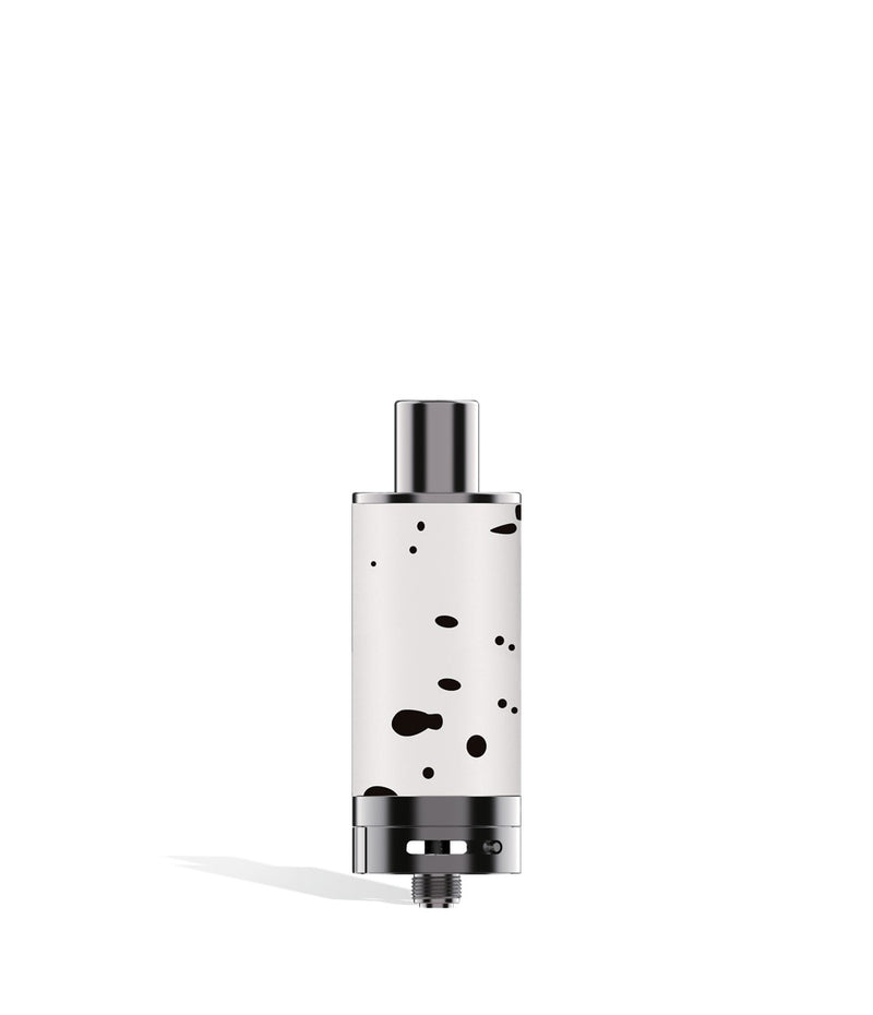 White Black Spatter Wulf Mods Evolve Plus XL Duo Dry Atomizer on White Background
