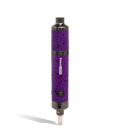 Purple Black Spatter Wulf Mods Evolve Maxxx 3 in 1 Kit Nectar Collector Front View on White Background