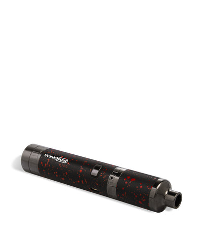 Black Red Spatter Wulf Mods Evolve Maxxx 3 in 1 Kit Wax Pen Down View on White Background