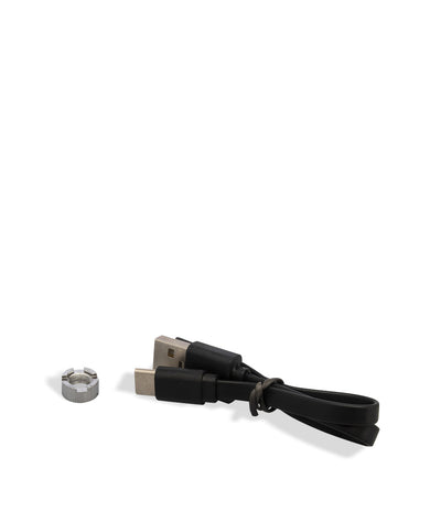 Wulf Mods UNI S Adjustable Cartridge Vaporizer USB and Magnet Adapter on White Background