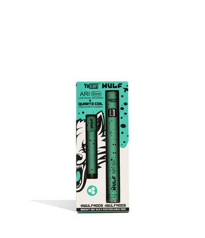 Wulf Mods ARI Slim Concentrate Kit Teal Black Spatter packaging on white background