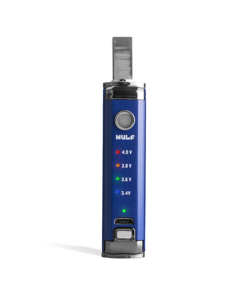 Blue Wulf Mods Duo 2 in 1 Cartridge Vaporizer Face View on White Background