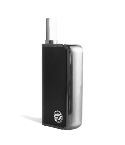 Black Wulf Mods Duo 2 in 1 Cartridge Vaporizer Front Side View on White Background