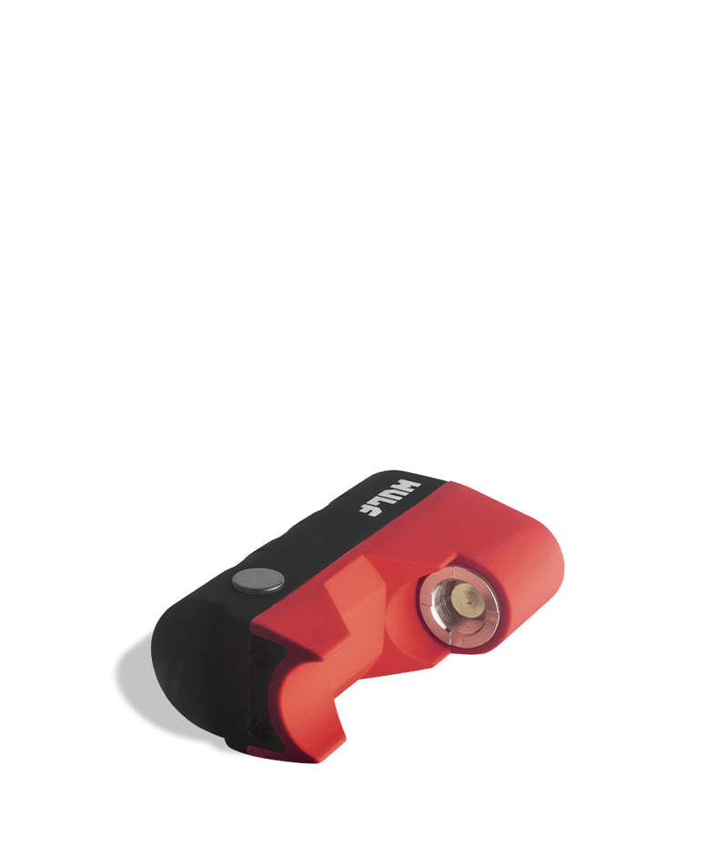 Red Wulf Mods Micro Cartridge Vaporizer Down View on White Background