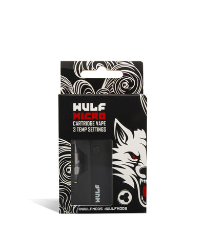 Charcoal Wulf Mods Micro Cartridge Vaporizer Packaging on White Background