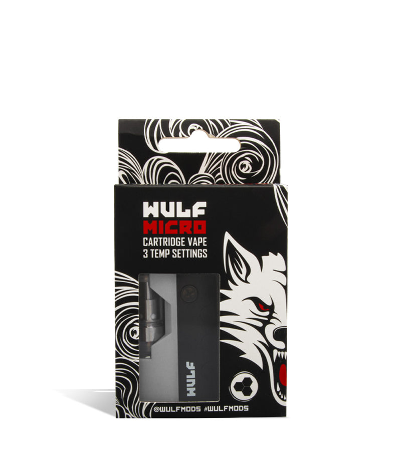 White Wulf Mods Micro Cartridge Vaporizer Packaging on White Background