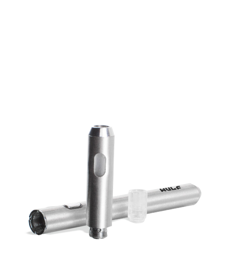 Silver Wulf Mods SLK Concentrate Vape Pen Kit Tank Apart View on White Background