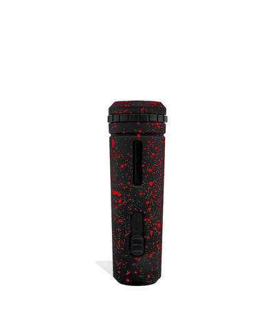 Black Red Spatter Wulf Mods UNI Adjustable Cartridge Vaporizer Back View on White Background