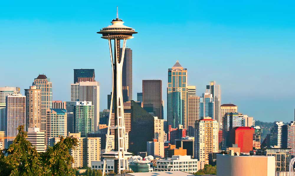 Overhead View of Seattle