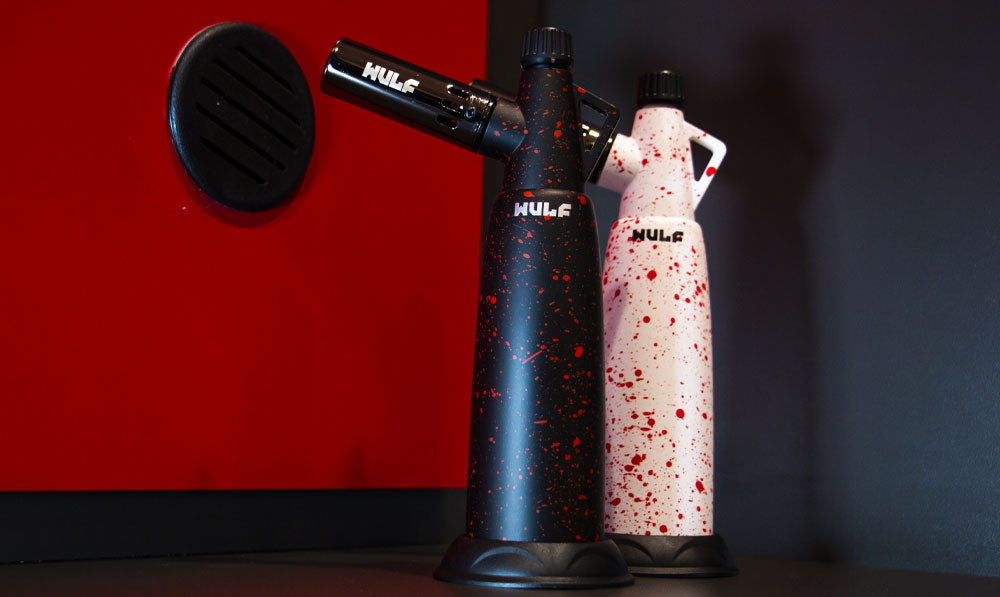 Wulf Mods Warhead Torches sitting on restroom counter