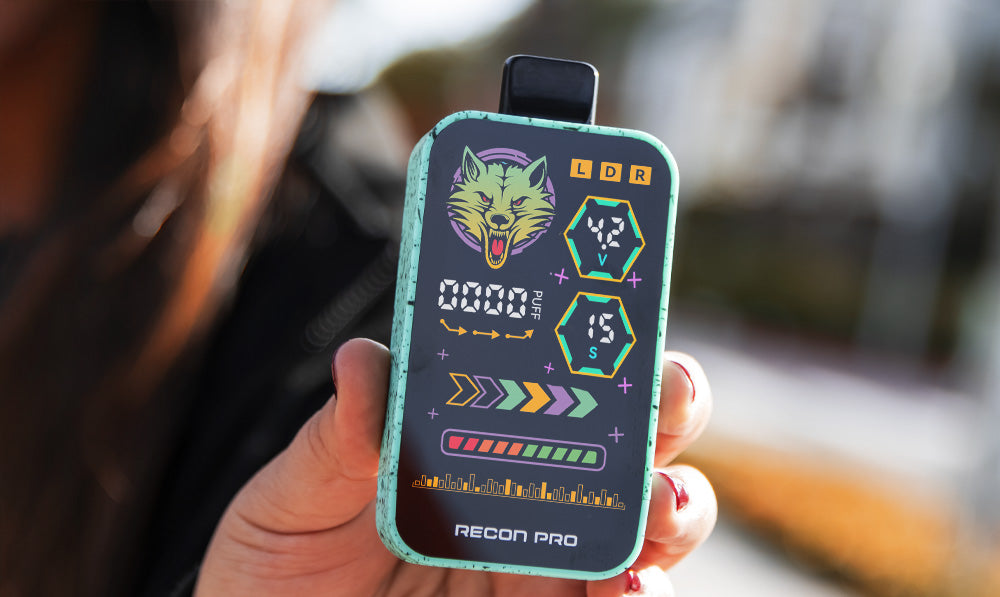 Woman holding Wulf Recon Pro outside