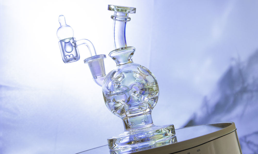 WULF Atom recycler against a white studio background