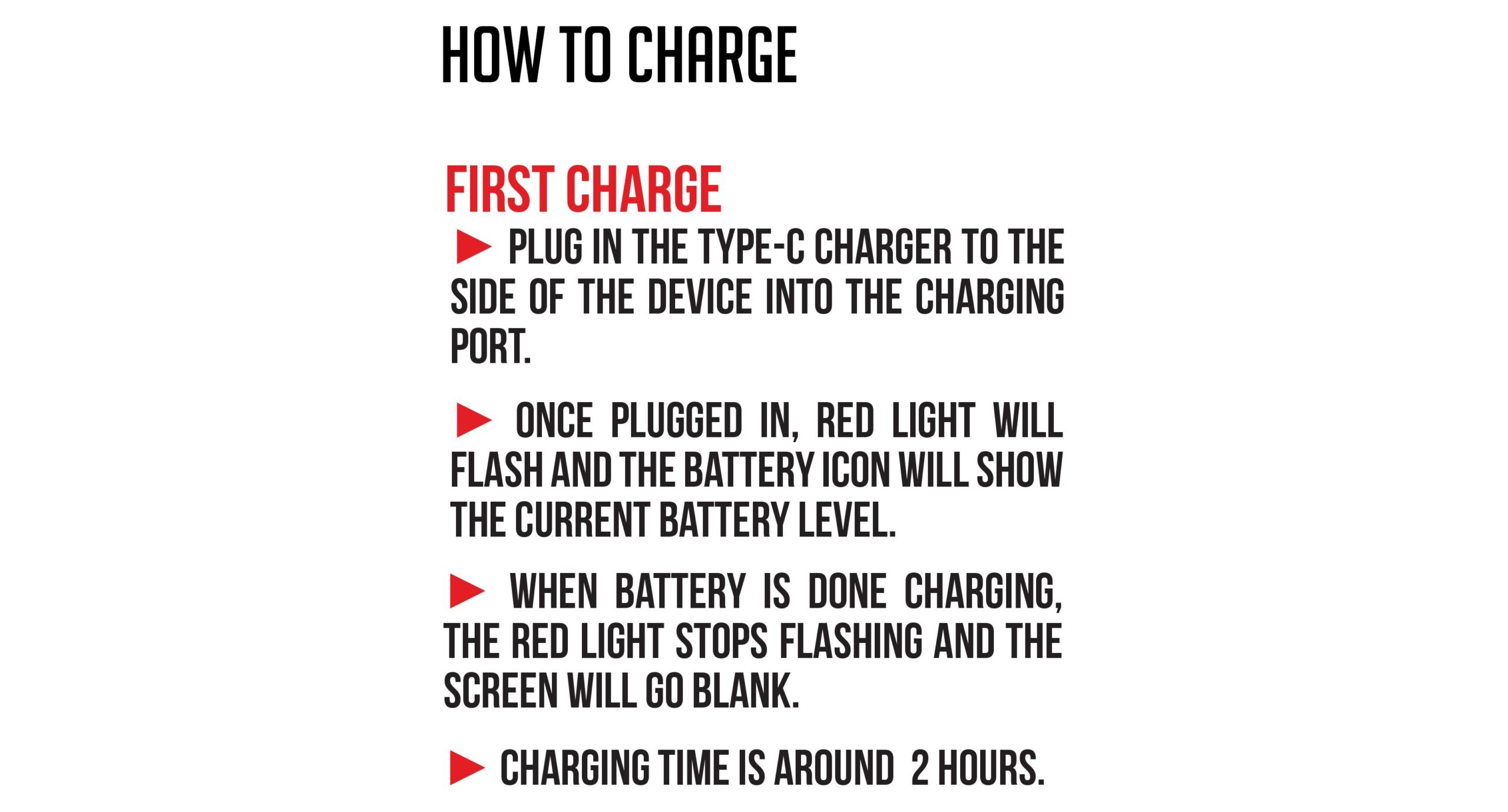 infographic for how to charge the wulf mods hito knife kit