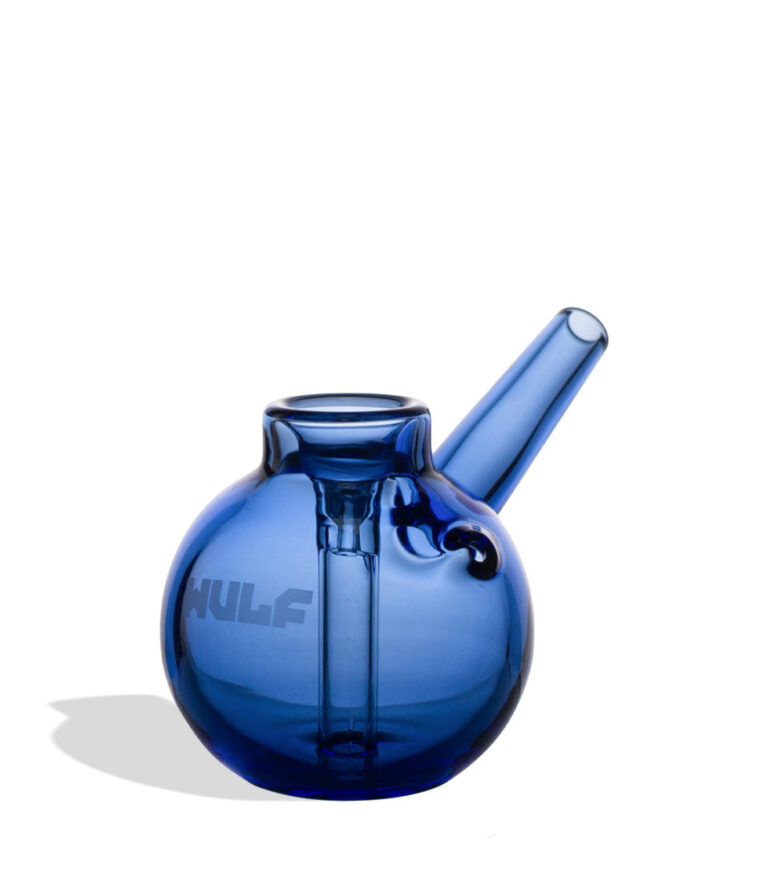Blue angle Wulf Mods Beek Bubbler on white background