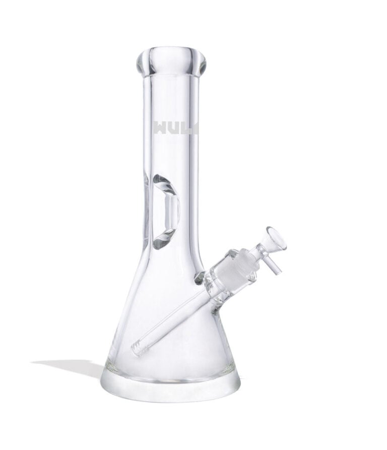 Wulf Mods 9mm 12inch Beaker Water Pipe Front View on White Background