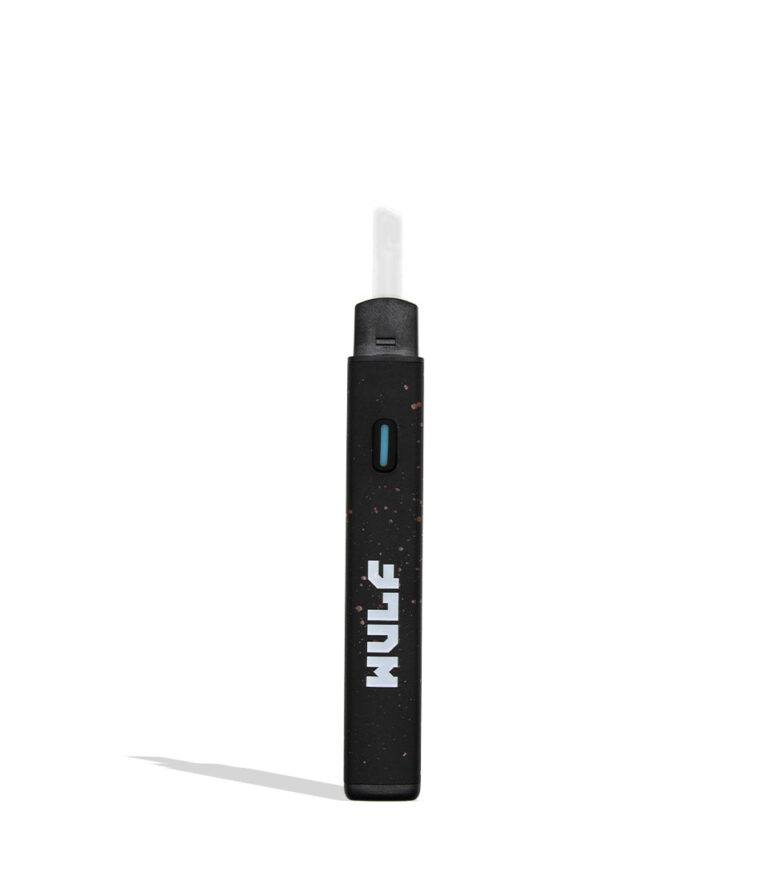 WULF Slyce black red spatter hot knife dab tool with cap off on white background