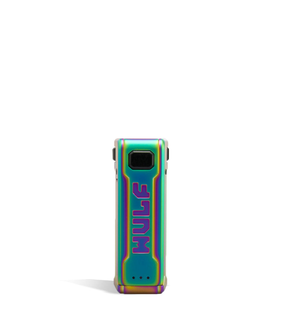 Full Color Wulf Mods UNI S Face View Adjustable 510 Thread Battery on White Background