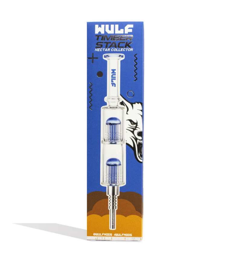 Blue Wulf Mods Timber Stack Water Filtered Nectar Collector Packaging Front View on White Background