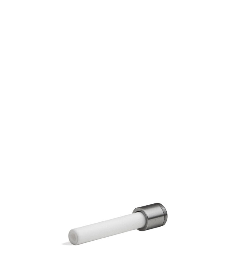 Ceramic side view Wulf Glass Screw On Nectar Tips on white background