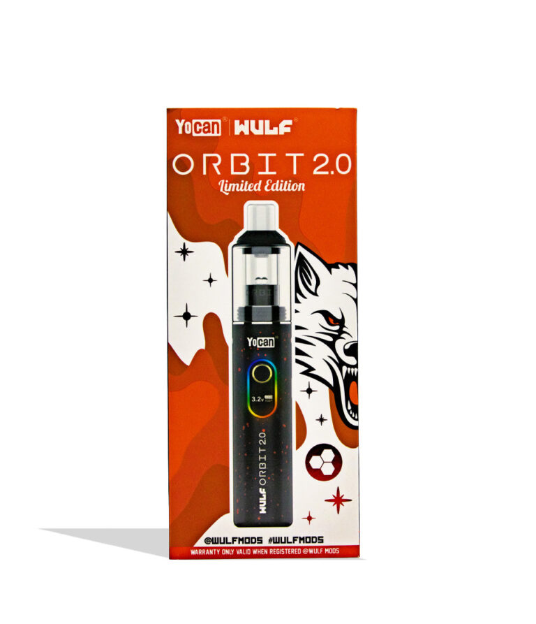 Wulf Orbit 2.0 black red spatter box
