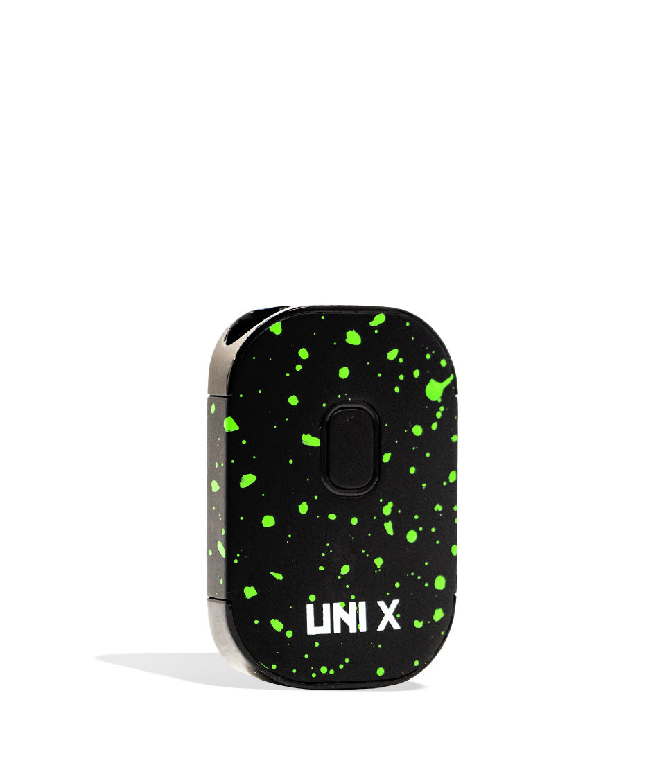 Black Green Spatter side view Wulf Mods UNI X 510 Thread Battery on white background