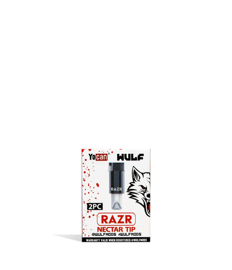 Wulf Mods RAZR Replacement Nectar Tip 2pk packaging on white background