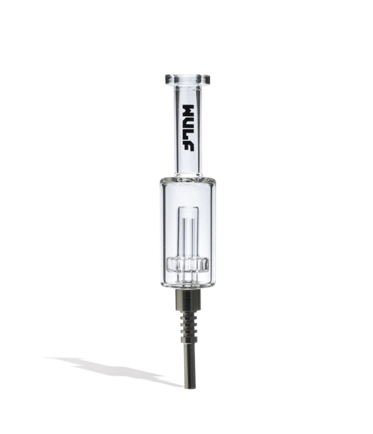 Clear Wulf Mods Nova Water Filtered Nectar Collector Front View on White Background
