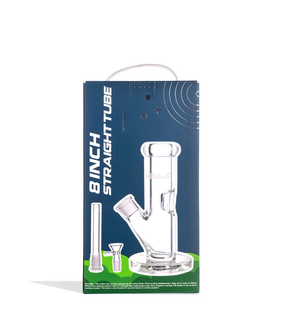 Wulf Mods 9mm 8inch Straight Water Pipe Packaging Back View on White Background