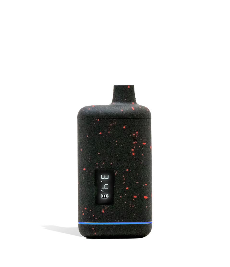 Black Red Spatter Wulf Mods Recon 510 Thread Battery Front View on White Background