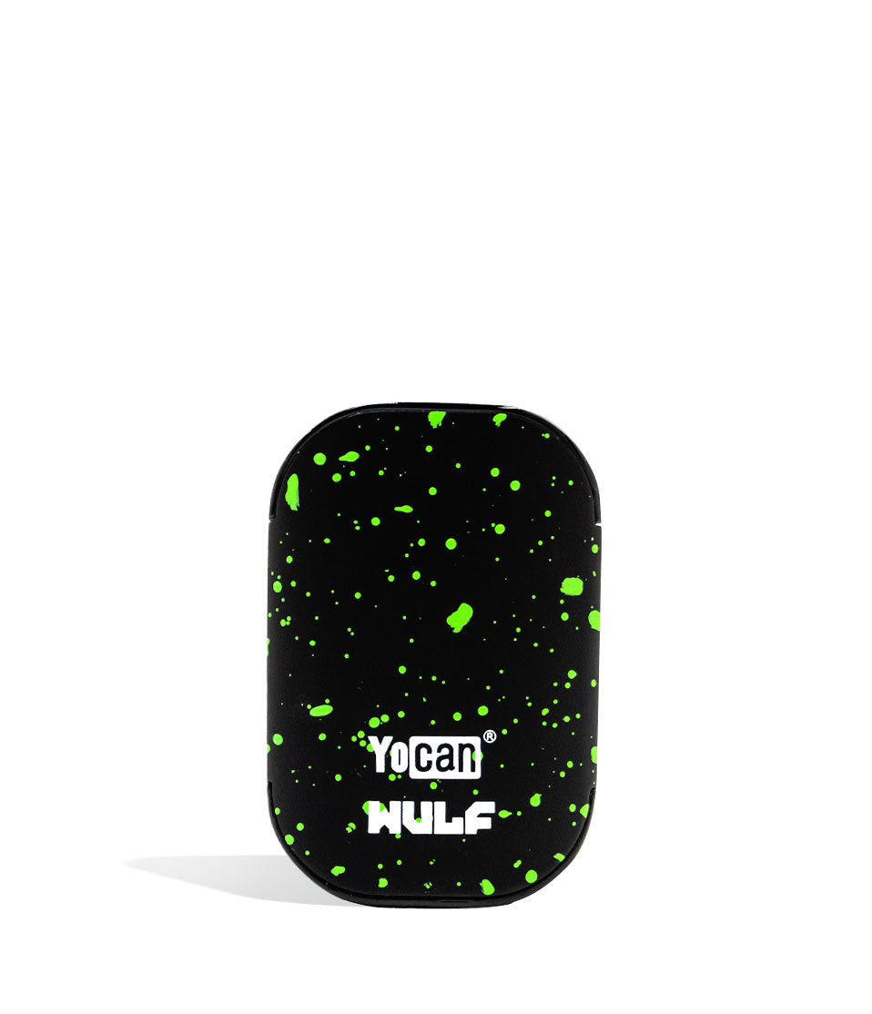 Black Green Spatter back view Wulf Mods UNI X 510 Thread Battery on white background