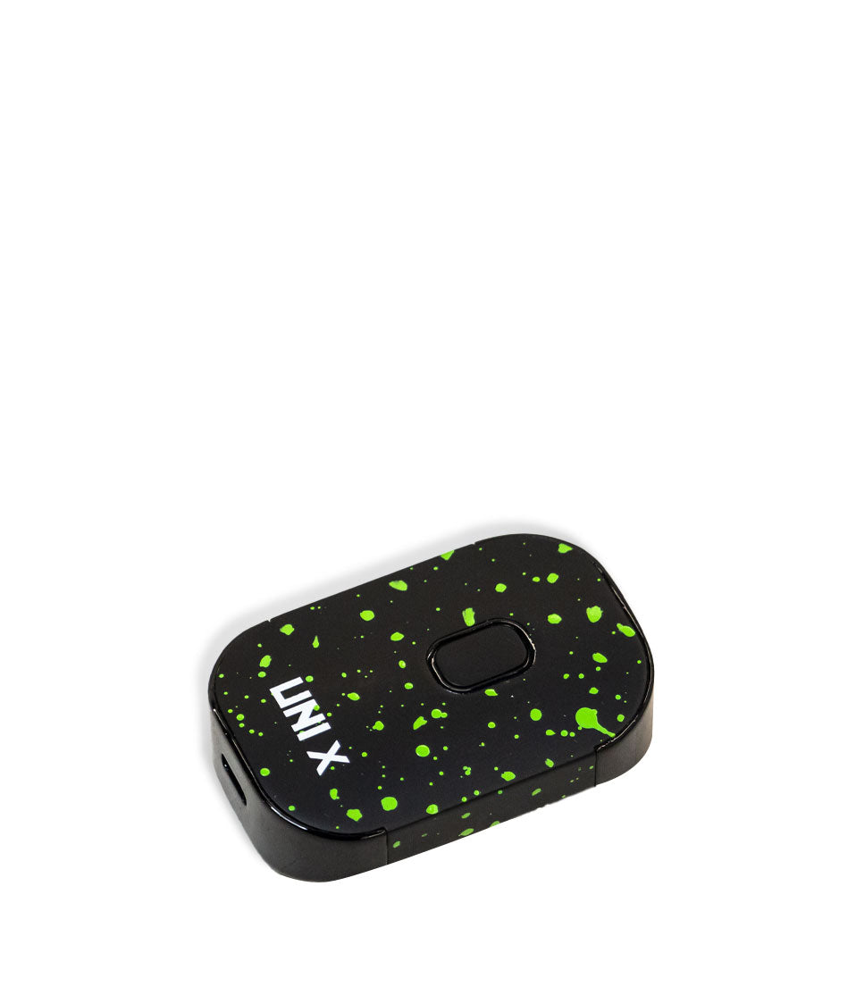 Black Green Spatter laying down Wulf Mods UNI X 510 Thread Battery on white background