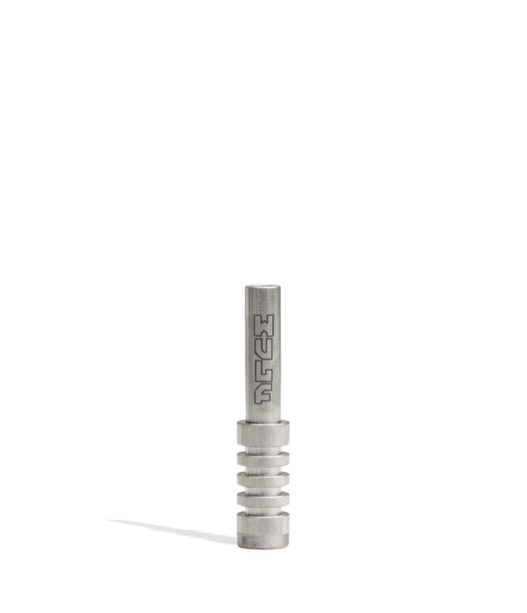 Titanium Wulf Glass Screw On Nectar Tips on white background