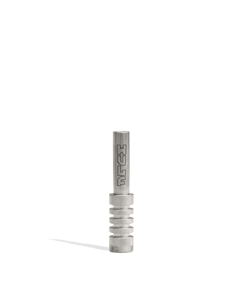 Titanium Wulf Glass Screw On Nectar Tips on white background