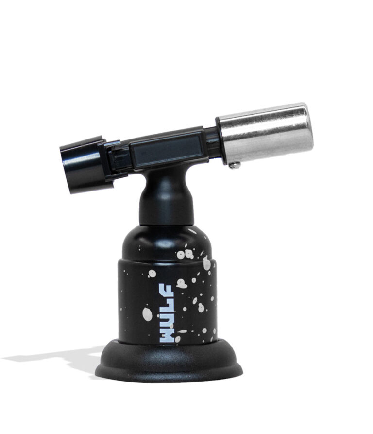 WULF Blast butane torch in black with white spatter
