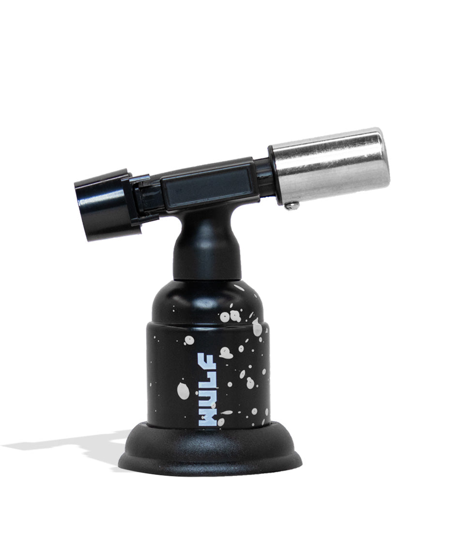 WULF Blast butane torch in black with white spatter