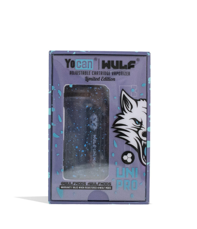 Azure Wulf Mods X-Ray Series Uni Pro 510 Thread Battery Packaging Front View on White Background
